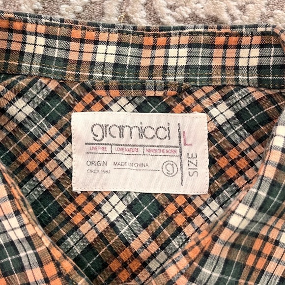 Gramicci Men’s Plaid Button Down Shirt - Picture 14 of 15